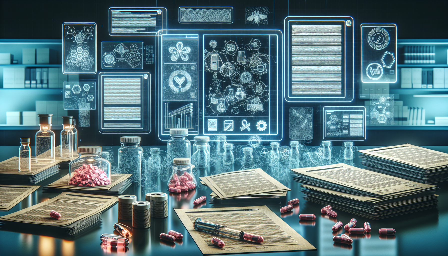 Illustration of pharmaceutical documentation